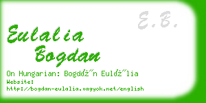 eulalia bogdan business card